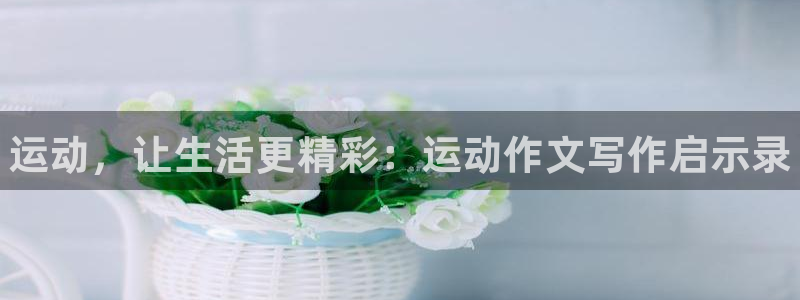 利记官方正版app代理：运动，让生活更精彩：运动作文